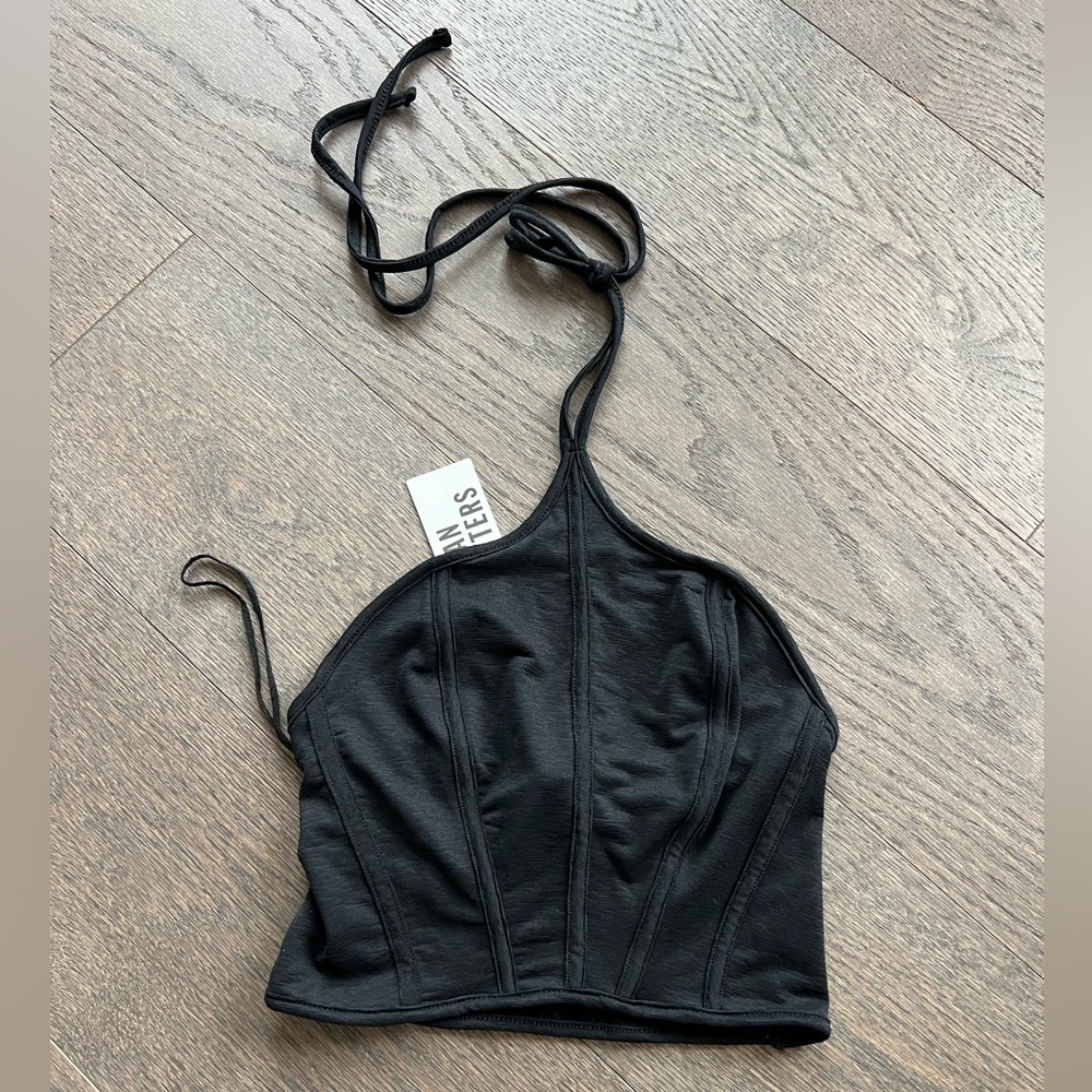 Urban outfitters black halter top